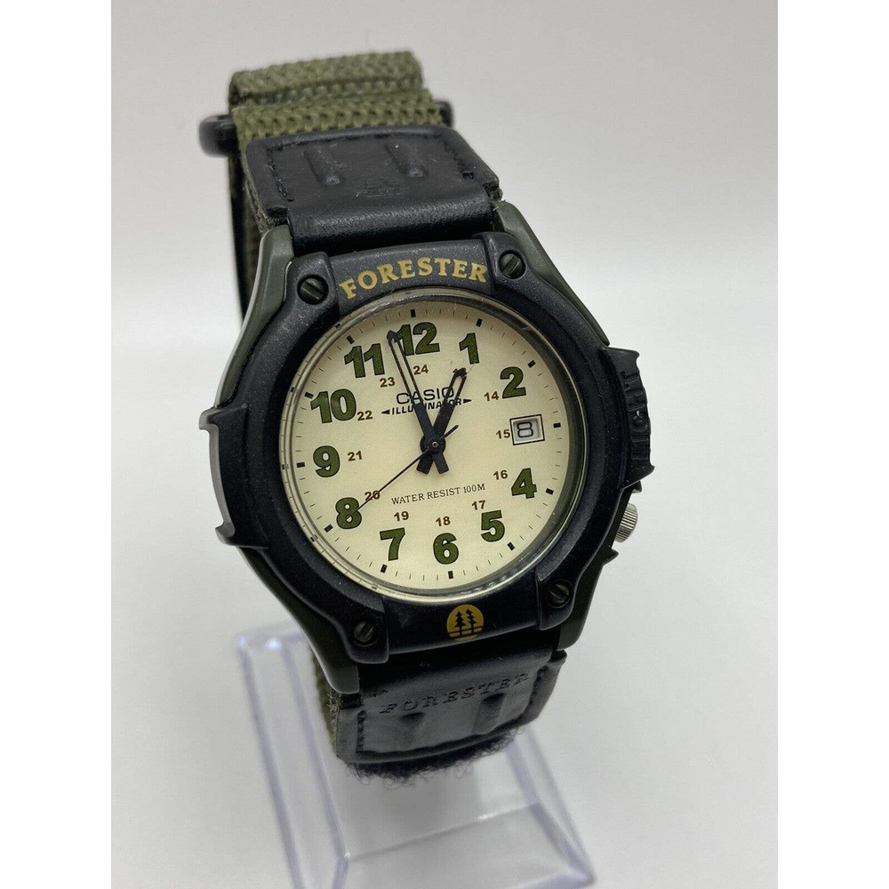 Casio Illuminator Forester Ft-500 Green Nylon Strap Watch